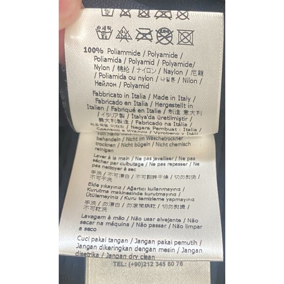 Fendi Black Mesh Mock Neck Logo Bodysuit Women’s Medium Tech Knit Italy FF - Picture 15 of 16